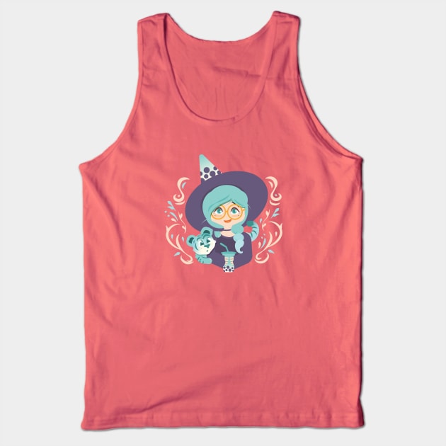 Boba Witch Tank Top by zacrizy